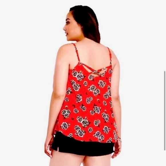 Torrid Rose Print Tank Top - Picture 2 of 5